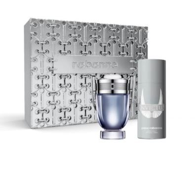 Invictus 3.4oz Edt + 5.0oz Deo + 10ml By Paco Rabanne for Men