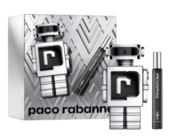 Phantom Men Set 3.4oz Edt + 20ml Mini By Paco Rabanne