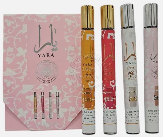 Yara Discovery Set 4 x 35ml Sprays (Yara+Tous+Candy+Moi)