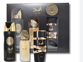 Lattafa Asad 3.4oz Edp + Hairmist + Body Spray