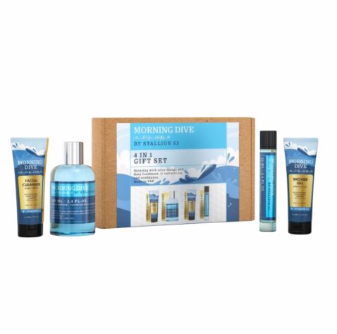 Emper Morning Dive 3.4oz Edp+20ml+ Gel+Facial Cleaner By Stallion 53