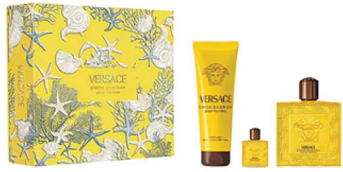 Versace Eros Energy 3.4oz Edp + 5ml Mini + 150ml Shower Gel