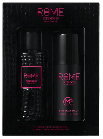 Rome Extradose Homme 3.4oz Edp + 5.1 oz Body Spray By Bharara Mast Perfume