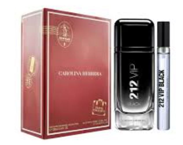 212 Men VIP Black 3.4oz Edp + 10ml Mini