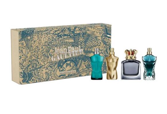 Jean Paul Gaultier mini collection 4x7ml fragrance set including Le Male, Le Male Elixir, Scandal and Le Beau