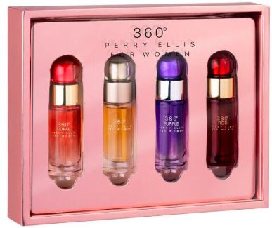 360 Ladies Mini Set (4 x 0.25oz) 360W + Purple + Red W + Coral