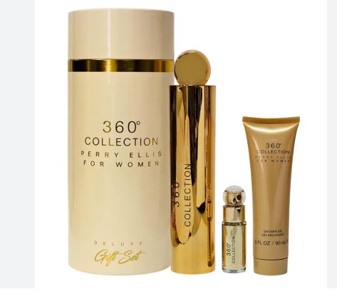 360 Collection (Canister Set) 3.4oz Edp+3.0oz Gel+Mini