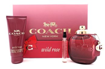 Coach Wild Rose Set 3.0oz Edp + 3.4oz Lotion + Pouch