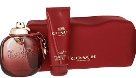 Coach Wild Rose Set 3.0oz Edp + 3.4oz Lotion + Pouch