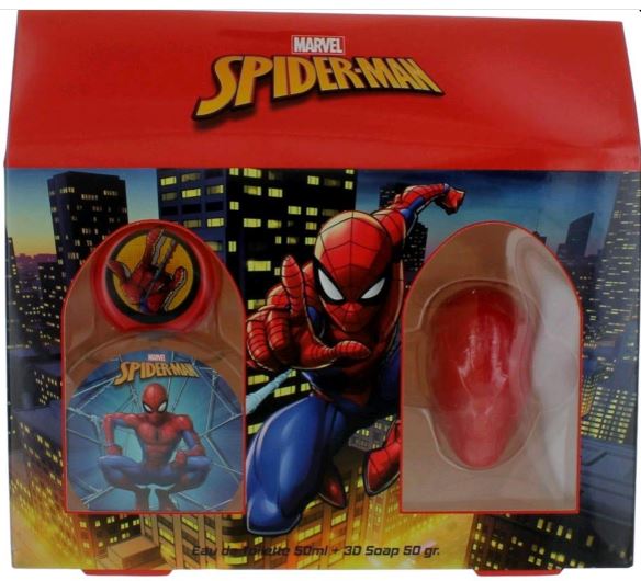 Spiderman Eau de Toillet 1.7oz + 50gr 3D Soap