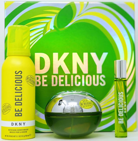 Be Delicious 3.4oz Edp + 15ml + Gel By DKNY