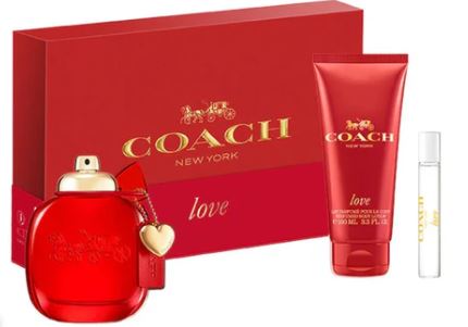 Coach Love 3.0oz Edp+100ml Lotion + 7.5ml Mini