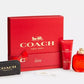 Coach Love 3.0oz Edp+100ml Lotion + 7.5ml Mini
