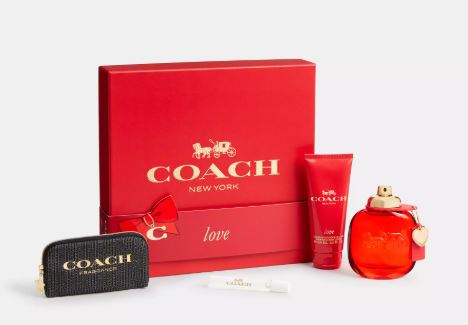 Coach Love 3.0oz Edp+100ml Lotion + 7.5ml Mini