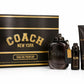 Coach Man 3.4oz Eau de PARFUM + 15ml Mini + Gel
