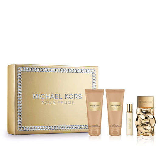 Michael Kors Femme Set 3.4oz + Travel Spray, Body Lotion, Shower Gel