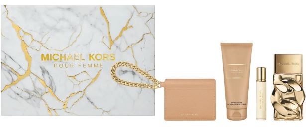 Michael Kors Femme Set 3.4oz + Travel Spray, Body Lotion, Shower Gel