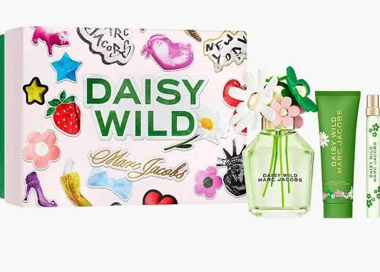 Marc Jacobs Daisy Wild 3.3oz EDP + 2.5oz Lotion + 10ml EDP