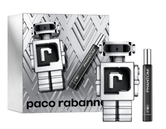 Phantom Men Set 3.4oz Edt + 20ml Mini By Paco Rabanne