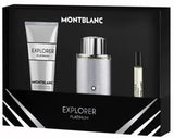 Mont Blanc Explorer Platnium 3.3oz Edp + 7.5ml Mini + Shower Gel