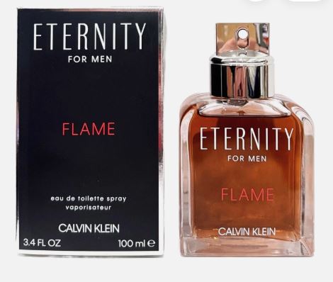 Eternity Flame 3.4oz Edt for Men By Calvin Klein