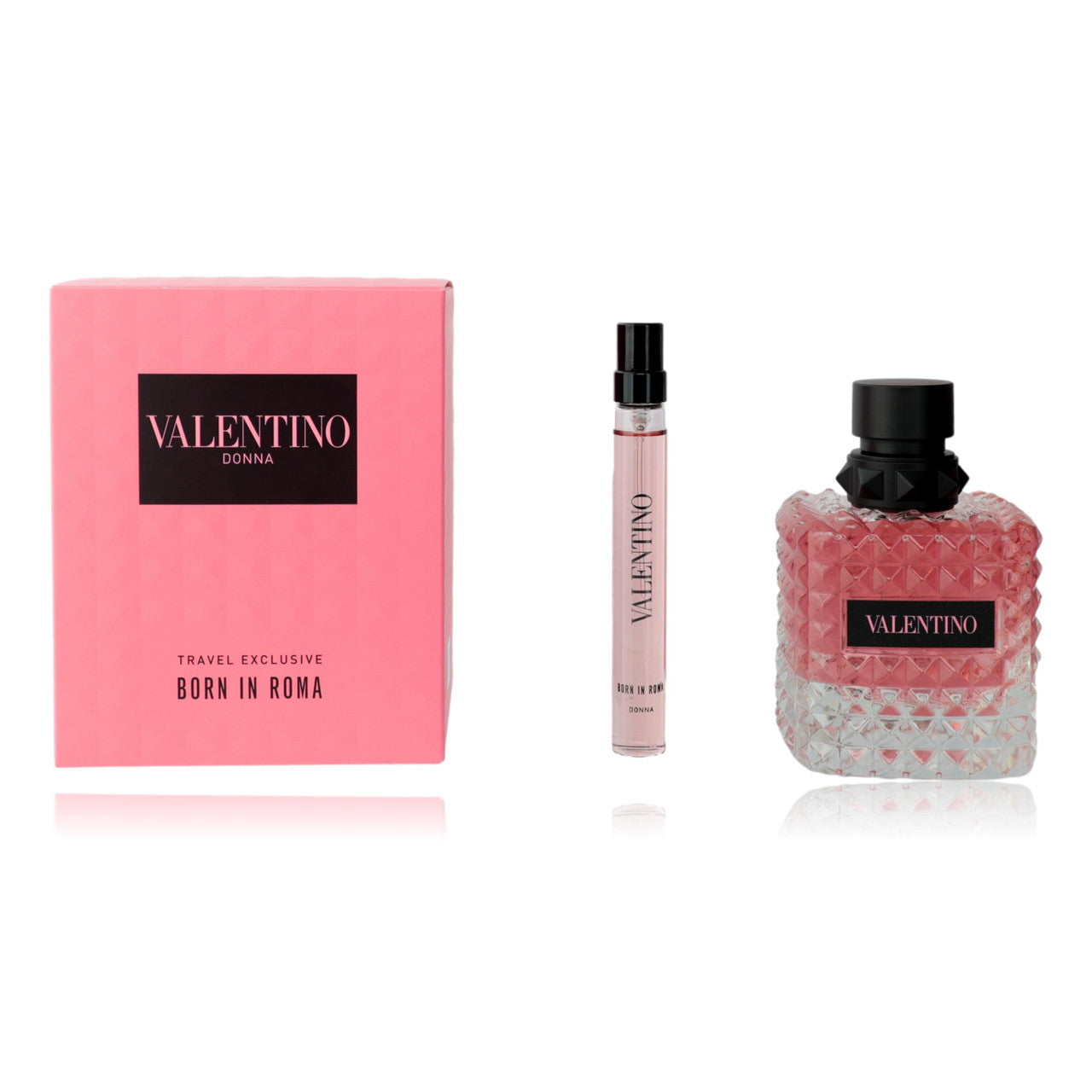 Valentino Donna Born In Roma Set 3.4oz Eau de Parfum + Mini