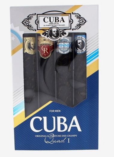 Cuba Set 4x1.17oz Gold+Blue+Red+Orage