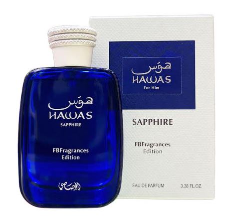 Hawas Sapphire 3.4oz Eau de Parfum by Rasasi