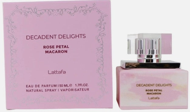 Lattafa Rose Petal Macaron 1.7oz Edp  (Decadent Delights)