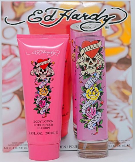 Ed Hardy 3.4oz Edp + 200ml Body Lotion