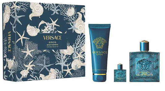 Eros Men 3.4oz EDT + 10ml Mini + Bag by Versace