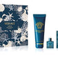 Versace Eros Men 3.4oz Edp + 5ml Mini + Toiletry Bag