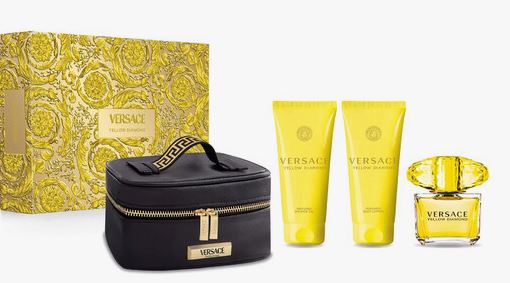 Versace Yellow Diamond Set 3.4oz + Lotion + Shower Gel + Bag