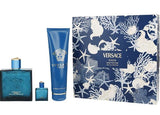 Eros Men 3.4oz EDT + 10ml Mini + Gel by Versace