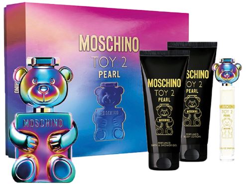 Moschino Toy 2 Pearl Set  3.4oz Edp+Lotion +Mini+ Gel