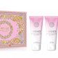 Bright Crystal Versace Set 3.0oz Edt+Lotion+Shower Gel+Mini