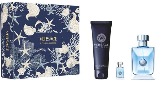 Versace Pour Homme 3.4oz Edt+5ml+Gel