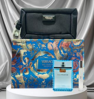 Versace Eau Fraiche 3.4oz Edt + Mini + Bag