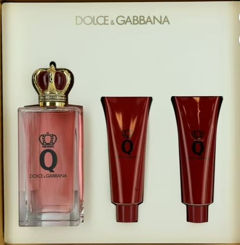 Queen By D&G 3.4oz Edp + Lotion + Gel   (Dolce & Gabanna)