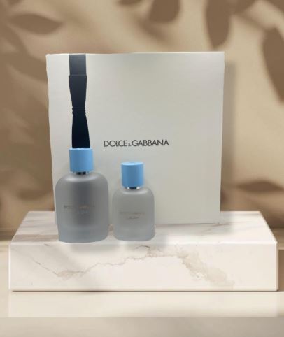 Light Blue Men 4.2oz Edt + 50ml Edt By Dolce Gabanna  D&G