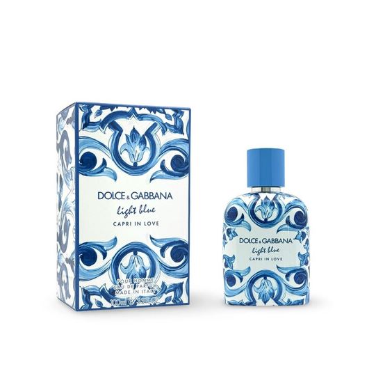 Light Blue Capri in Love 3.3oz Eau De Parfum for Men By Dolce Gabanna D&G