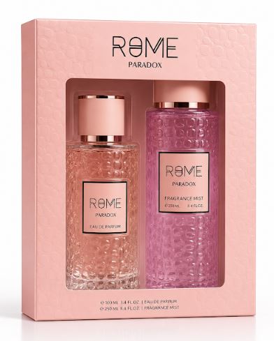 Rome Paradox 3.4oz Edp + 5.1 oz Body Spray By Bharara Mast Perfume