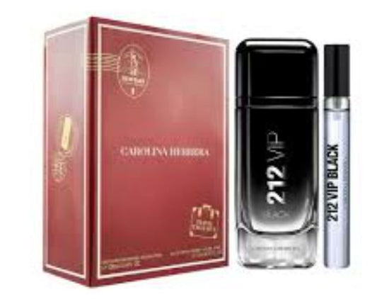 212 Men VIP Black 3.4oz Edp + 10ml Mini