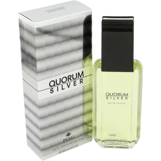 Quorum Silver By Puig 3.4 ounce Eau De Toilette For Men