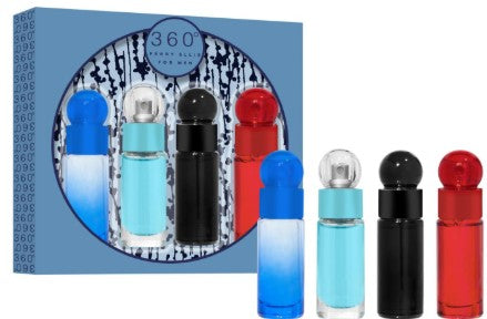360 Mens Mini Set (4 x 0.25oz) Red + Blue + Black + Very Blue