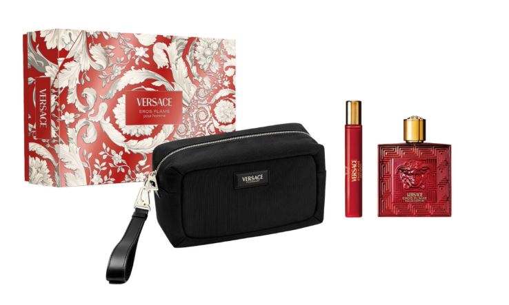 Versace Eros Flame 3.4oz Edp+5ml+Bag for Men