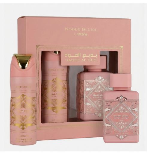 Lattafa Noble Blush 3.4oz Eau de Parfum + 200 Perfume Body Spray