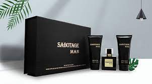Sabotage Man Set 3.4oz Eau De Parfum+5.0oz After Shave+5.0oz Shower