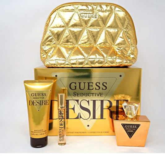Guess Seductive Desire 2.5oz Edt + 15ml + Lotion + Bag