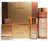Amber Oud Gold Extreme 2.5oz Edp + 1.0oz Edp + 6.6oz Body Spray By Al Haramain